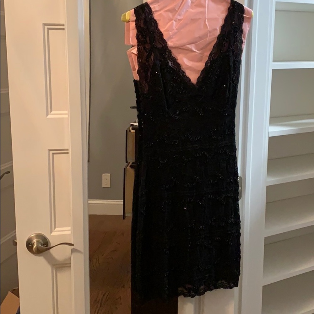Black beaded dress